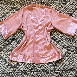Victoria's Secret Vintage Blush Pink Floral  Robe
